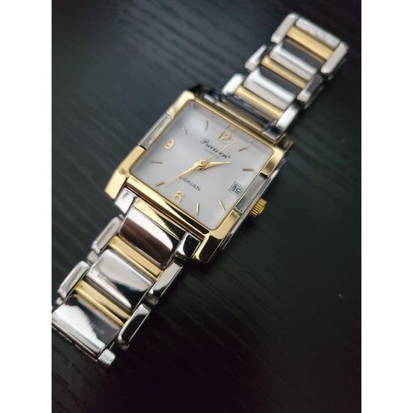 🔥RARE New in Box Gruen-GP 5033 Two Tone Men's Watch - Picture 2 of 6